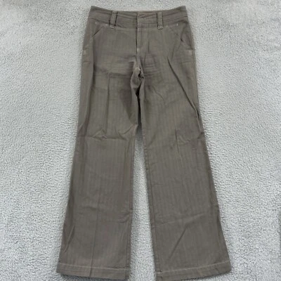 Pantalones Mexx Mujer 8 Gris Chino Recto 32x32 Vestido Informal Preppy Carrera Negocios Foto 1 de 4