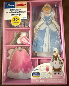 MELISSA & DOUG DISNEY CINDERELLA MAGNETIC DRESS UP WOODEN - Picture 1 of 2