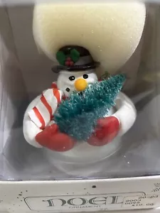 Dept. 56 NOEL Snowman Frosty Christmas Ornament White Ball Vintage NEW 1833-3 - Picture 1 of 7