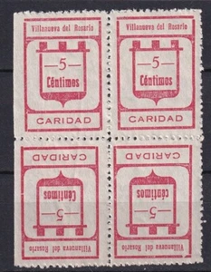 SCW Local Label Villanueva Rosario Ed. 18+19 Cen/Cen+Cen/cen tete-beches MNH VF - Picture 1 of 2