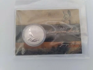 2013 AUSTRALIA 1 OZ SILVER KANGAROO (IN DISPLAY CARD) FROSTED UNCIRCULATDED!! - Picture 1 of 2