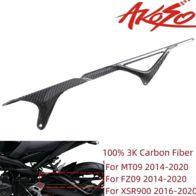 Cubierta protectora de cadena de fibra de carbono XSR900 2016-2020 para Yamaha MT-09/FZ-09 Foto 1 de 4