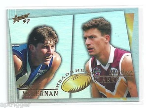 1997 Select Head to Head (H2H5) McKERNAN North Melbourne & CLARKE Brisbane *** - Picture 1 of 1