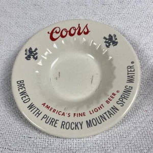 Vintage 1970s Coors Beer Ashtray Barware Advertising Collectible — Read Chip - Picture 1 of 7