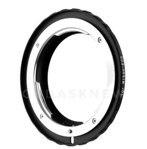 Professional Nikon F to Canon EOS EF / EF-S Lens Mount Adapter Ring. Adaptor. - Picture 1 of 7