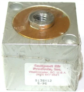 HASTA 3 NUEVOS CILINDROS PANQUEQUES COMPACTOS DE AIRE 1/2"" CARRERA 1 3/8"" ORIFICIO S138X12 - Imagen 1 de 1