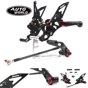 Juego trasero de carreras reposapiés clavija para Suzuki GSXR600 2011-2023 2022 2021 2020 2019 18 - Imagen 1 de 18