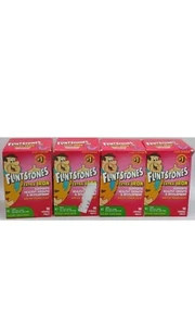 4PK FLINTSTONES Children's Vitamin + Extra Iron ~ 90 Chewable Tabs EA ~ Exp:6/26 - Picture 1 of 2