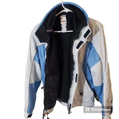 Spyder Jacket Boys 16 Blue Insulated Ski Snowboard  Zip Close  US  - Image 1 of 4