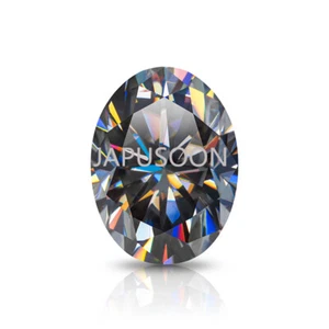 0,5 ~ 5 kt VVS1 grau oval Top-Schliff Moissanit lose Edelsteine & GRA Schmuck - Bild 1 von 4