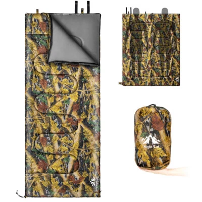 Sleeping Bags for Adults Backpacking Lightweight Waterproof Cold Weather Thermal - Image 1 of 4