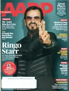 AARP MAGAZINE-RINGO STARR COVER+FOODS+PLACES TO LIVE+NATIONAL PARKS - Picture 1 of 2