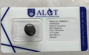 Wunderschöner loser Stern Saphir von ca. 4,74 ct + Report von ALGT-Antwerpen - Bild 1 von 9