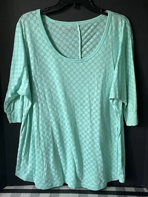 Onque повседневный плюс размер 2 2 X XXL коралл полкадот блузка VEUC - Изображение 1 из 3