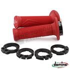 Domino Red D-Lock Lock On Grips for Honda CRF 450R / 450X 2016-2021