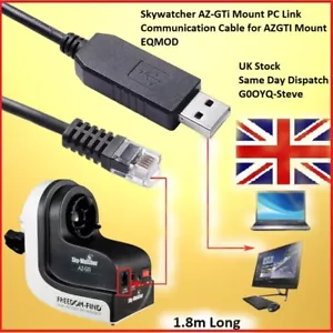 Skywatcher AZ-GTi Mount PC Link Communication Cable for AZGTI Mount EQMOD - Picture 1 of 3