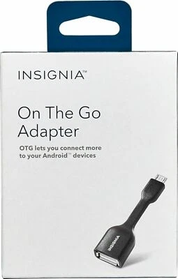 NUEVO Cable Adaptador Insignia OTG On The Go Micro USB a USB Tipo A Dispositivo Android Foto 1 de 2
