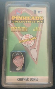 Chipper Jones Pinheads MLB Collectible Pin 1999 Edition - Sealed NEW - Picture 1 of 8