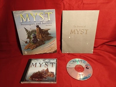 Myst PC Video Game 1995 with CD & Blank Journal + Strategy Guide - Image 1 of 4