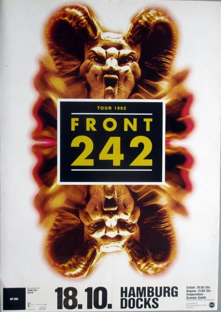 FRONT 242 - 1993 - Live In Concert - Up Evil Tour - Poster - Hamburg - Bild 1 von 1