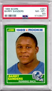 1989 Score Barry Sanders #257 PSA Near Mint - Mint 8.5 - Bild 1 von 2