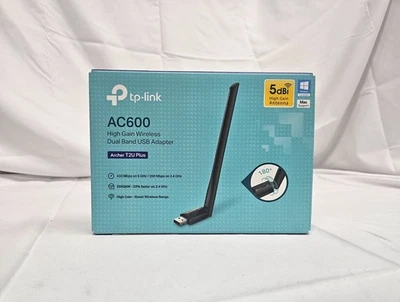 Open-Box TP-Link Wi-Fi Wireless Dual Band USB Adapter AC600Mbps Archer T2U Plus - Image 1 of 4