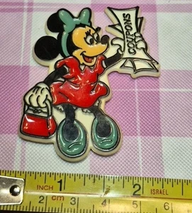 Vintage Minnie Mouse hält Gutscheine Disney Kühlschrankmagnet WDW - Bild 1 von 9