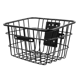 Scooter Basket Iron Bike Front Basket Large Capacity Detachable Cycle - Picture 1 of 12