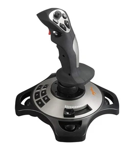 Flight Simulator Joystick with Vibration & Throttle for PC Windows 10/8/7/XP - Picture 1 of 8