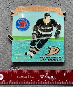 2010 Anaheim Jr Ducks #8 Teemu Selanne Auto Hockey Pin - Foto 1 di 2