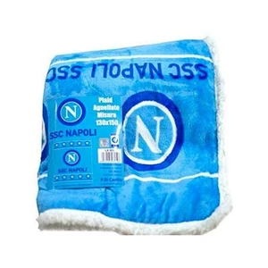 Plaid per Napoli agnellato in pile azzurro - Imagen 1 de 1