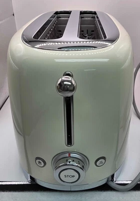 SMEG TSF01CRUS 50's Retro Style Aesthetic 2 Slice Toaster - Cream - Image 1 of 4