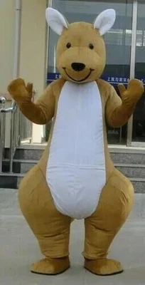 Kangaroo Mascot Costume Suit Cosplay Party Game Dress Outfit Halloween Adults - Photo 1/3