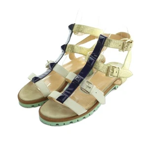 Christian Louboutin Sandals Women's Size 38 Multicolor Leather - Picture 1 of 9