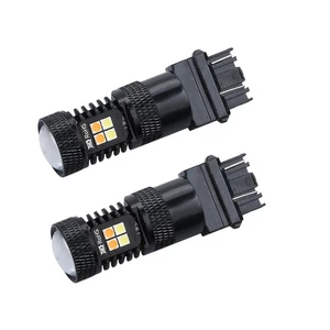 2* Switchback LED Turn Signal Lights Anti Hyper Flash White Amber Dual Color - Picture 1 of 13
