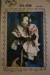 Bambola modello cucito Kia Kow 22" Folk Prim mucca non tagliata - Foto 1 di 2