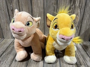 Exclusivo de Disney Store El Rey León Peluche Cachorros Simba y Nala - 12"x15" - Imagen 1 de 8