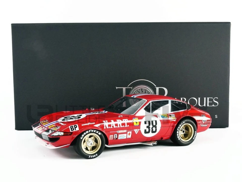 TOP MARQUES COLLECTIBLES 1/18 - FERRARI 365 GTB4 DAYTONA - LE MANS 1973 TOP114D - Image 1 of 1