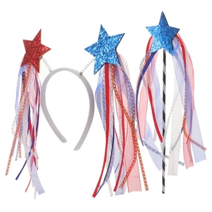 Pentagram Hair Accessories Independence Day Decoration Patriotic - Picture 1 of 12