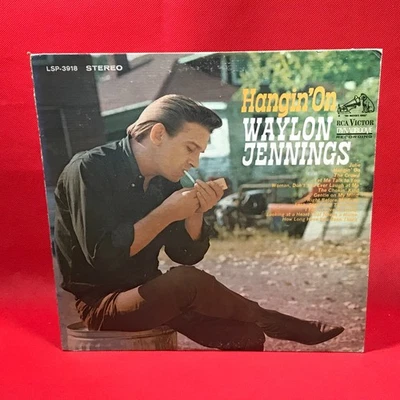 WAYLON JENNINGS Hangin' On 1968 US Vinyl LP The Chokin' Kind Gentle on My Mind - Image 1 of 4