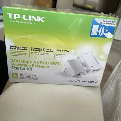 TP-LINK TL-WPA4220KIT AV500 Powerline WLAN Kit – NEU & originalverpackt - Bild 1 von 3