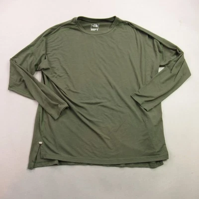 Camisa North Face para mujer XL manga larga ligera cuello redondo verde Foto 1 de 4