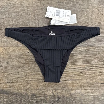 Parte inferior de bikini Rip Curl estándar premium surf descarado para mujer, negra talla mediana Foto 1 de 4