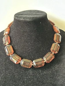 Vintage Grobe Bernstein Lucite Statement Halskette - Bild 1 von 8