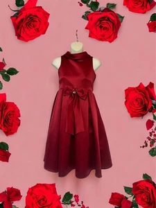 Cinderella Couture Little Girls Red/Berry Party Special Occasion Dress Size 10 - Picture 1 of 5