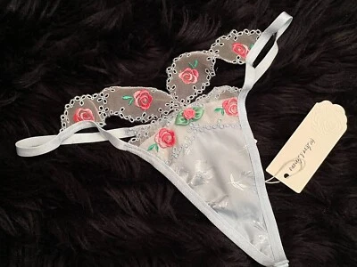 Tanga For Love & Lemons Vintage Rosa Floral Azul Rosa VICTORIA'S SECRET M Foto 1 de 4