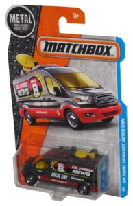 Matchbox El PRSD News Channel 8 (2016) Grey '14 Ford Transit News Van 2/125 - Picture 1 of 1