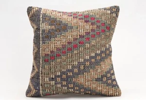 Decorative Pillow Cover, 16x16 in, Ethnic Pillow, Throw Pillow, Sofa Cushion - Picture 1 of 4