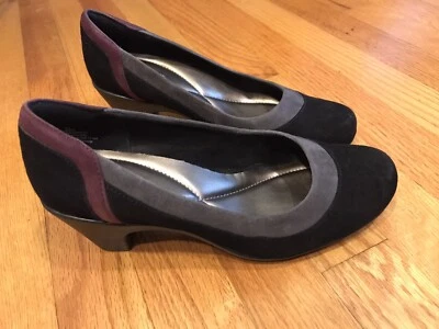 Easy Spirit Escarmela 麂皮高跟鞋 8W — 第 1/4 张图片