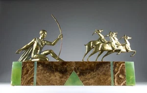 Salvado Voltas, "La Chasse", Art Deco 1920/30, Ecole Espagnole - Imagen 1 de 16